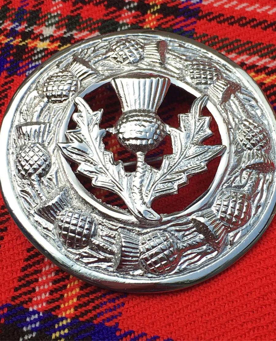 Silver Kilt Brooch