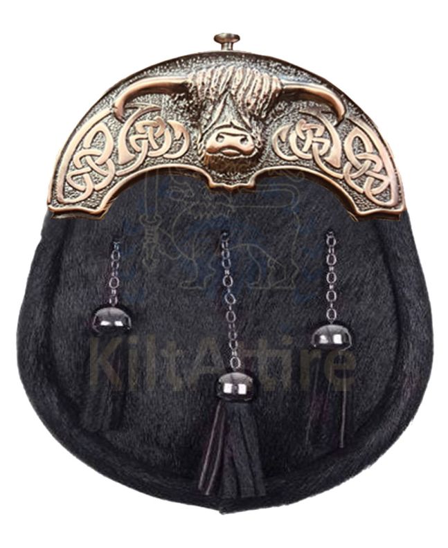 Black Cantle Highland Dress Sporran 