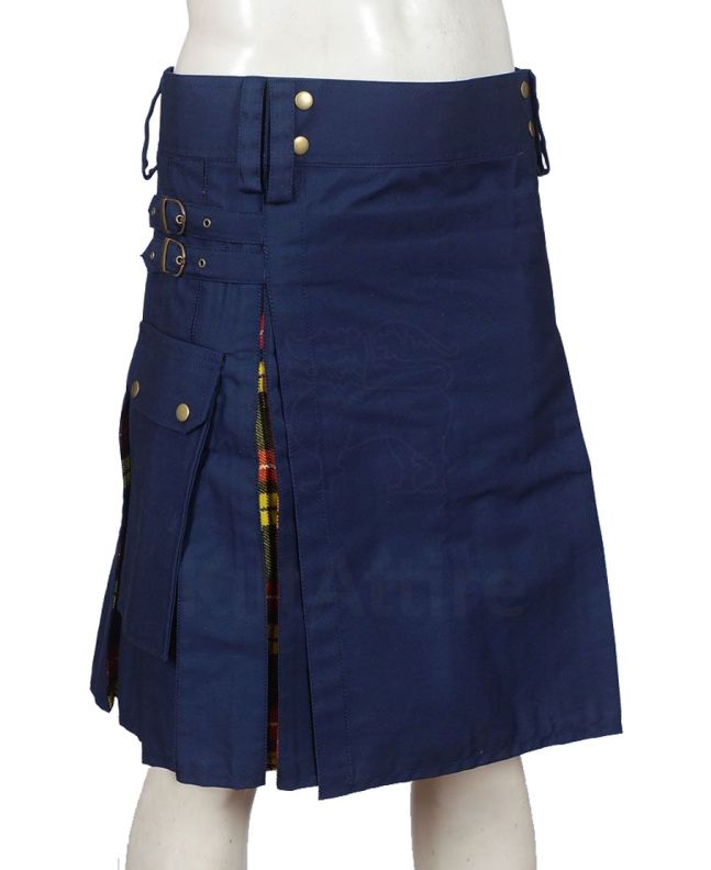 Blue & Buchanan Tartan Hybrid Kilt 