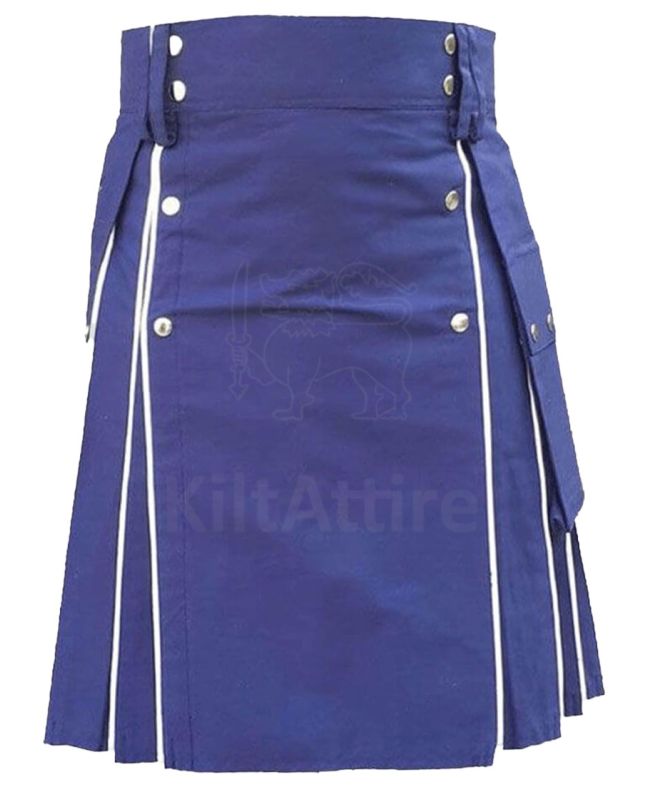 Blue Modern Utility Kilt