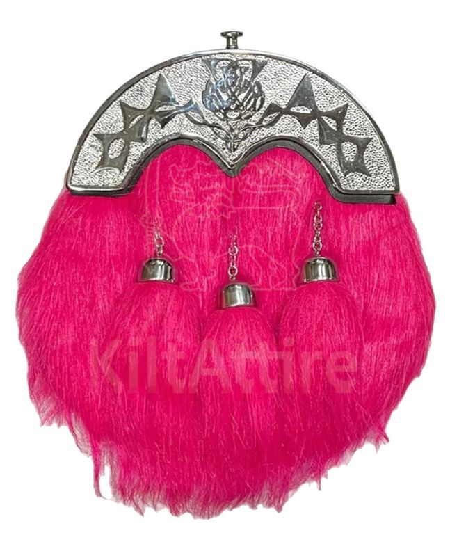 Celtic Knot Rabbit Fur Sporran 