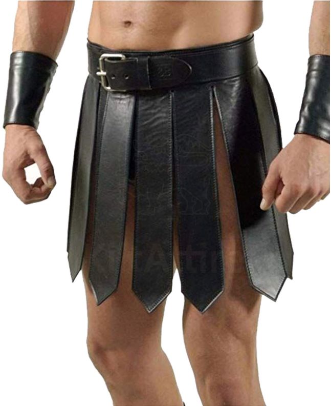 Gladiator Leather Kilt for Men