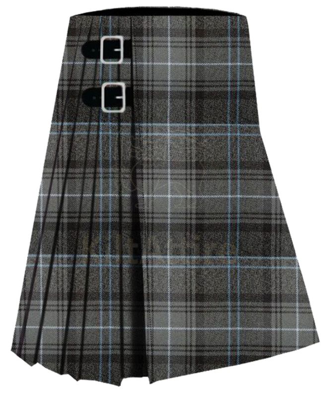 Highland Granite Blue Modern Tartan Kilt