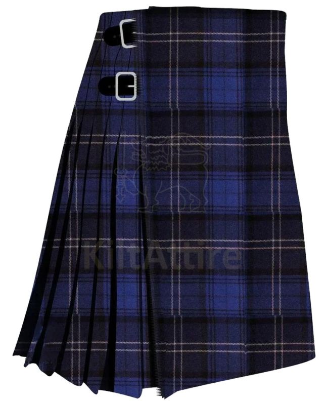 Highland Granite Navy Modern Tartan Kilt