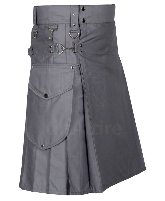 Modern Utility Kilt with Cargo Pockets 