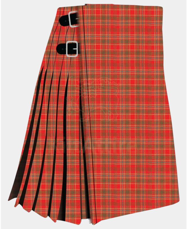 Munro Weathered Tartan Kilt Front