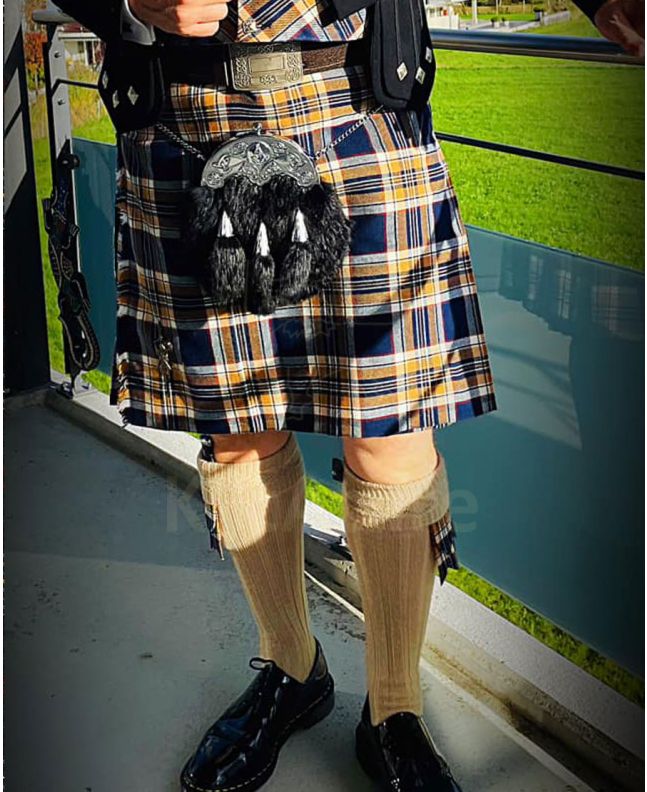 Stewart Navy Blue Modern Tartan Kilt