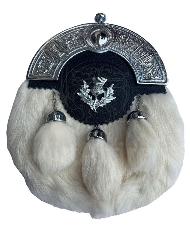 White Rabbit Fur Sporran 