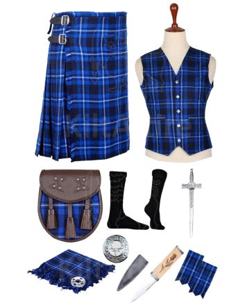 American Patriot Tartan Kilt Set 