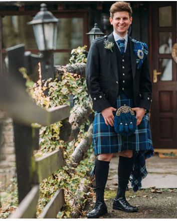 Argyle Wedding Kilt Outfit