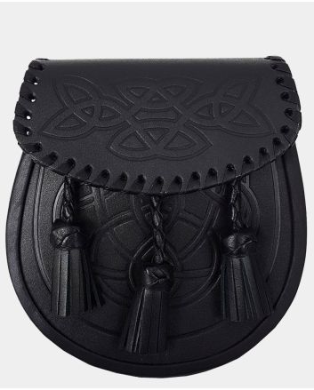 Celtic Knot Braided Leather Sporran
