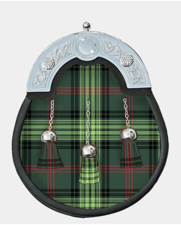 Full Dress Rose Tartan Sporran With Chain Belt