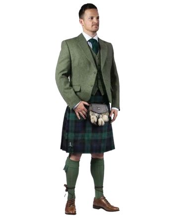 Green Argyll Jacket Kilt Outfit