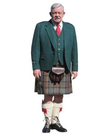 Green Kilt Outfit For Men-Made To Measure