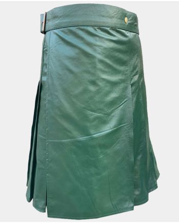 Green Leather Kilt