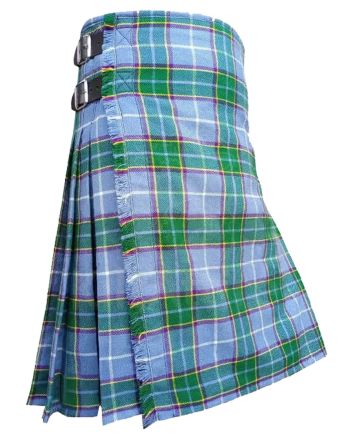 Isle of Man Manx Laxey Blue Tartan Kilt