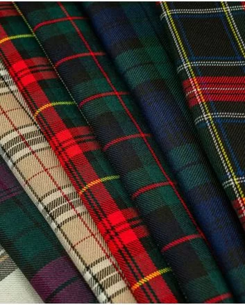 Scottish Highland Tartans Fabric By Yard - Chose Your Favorite Tartan