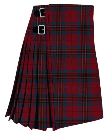 Leslie Red Muted Tartan Kilt