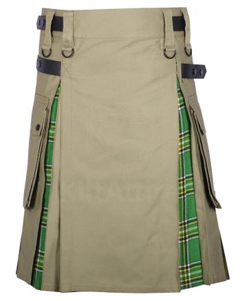 Men's Charm Khaki Hybrid Kilt