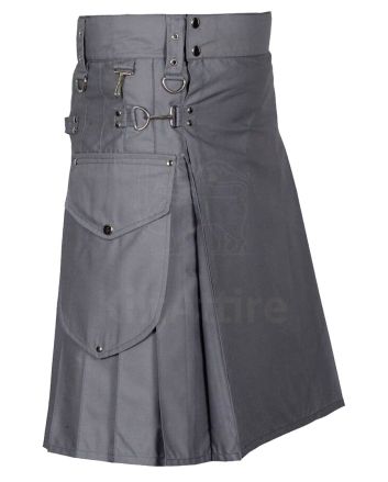 Modern Utility Kilt With Cargo Pockets