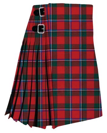 Sinclair Red Modern Tartan Kilt