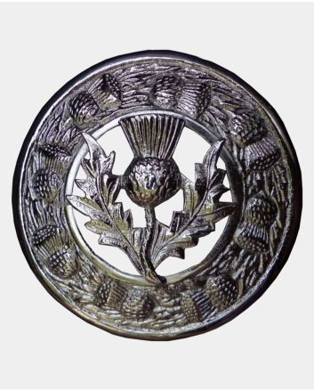 Thistle Kilt Fly Plaid Brooch