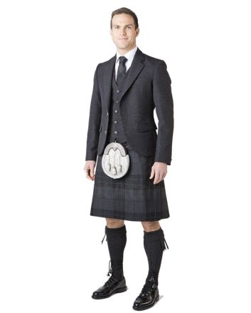 Tweed Kilt Outfit Black Made To Measure