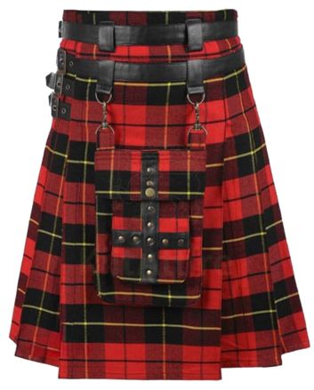 Wallace Clan Tartan Utility Kilt