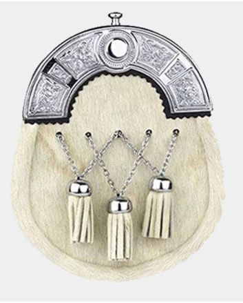 White Full Dress Sporran