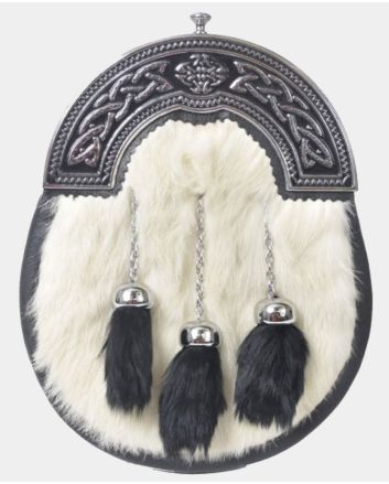 White Rabbit Fur Sporran