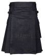 Active Men Denim Utility Kilt Front