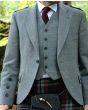 Argyll Kilt Jacket & Waistcoat Light Grey 