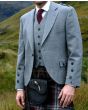 Argyll Kilt Jacket & Waistcoat Light Grey Side