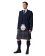 Arran Mist Tartan With Tweed Jacket Outfit Front