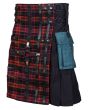 Black And Macdonald Hybrid Tartan Utility Kilt