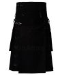 Black Hybrid Utility Gothic Kilt