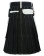 Black & White Hybrid Utility Working Kilt Back