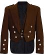 Brown Prince Charlie Jacket And Waistcoat