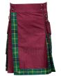 Burgundy Style Hybrid Kilt