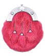 Celtic Knot Pink Rabbit Fur Sporran 