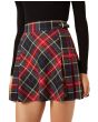 Checked Kilt Mini Skirt Front