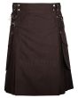 Chocolate Brown Utility Kilt 