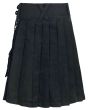 Deluxe Black Fashion Kilt for Men Back