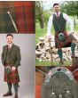 Forest Green Tweed Jacket Kilt Outfit For Men
