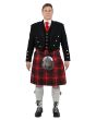 Fraser Red Modern Prince Charlie Kilt Outfit 