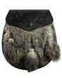 Grey Rabbit Fur Semi Dress Sporran 
