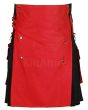 Hybrid Kilt for Men Red and Black