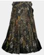 Jungle Camo Utility Kilt with Cargo Pockets Modern Kilt