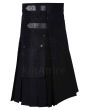 Lautreamont Gaultier Men Black Utility Kilt