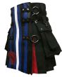 Leather Pride Flag Kilt Side